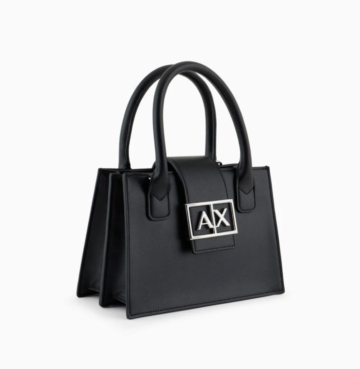 Armani Exchange Square Satchel (Black)