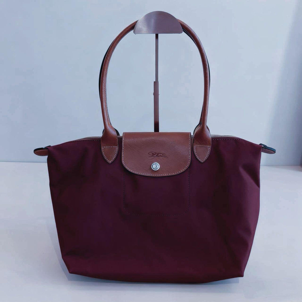 Longchamp Le Pliage Original Shoulder Bag L (Burgundy/Maroon)
