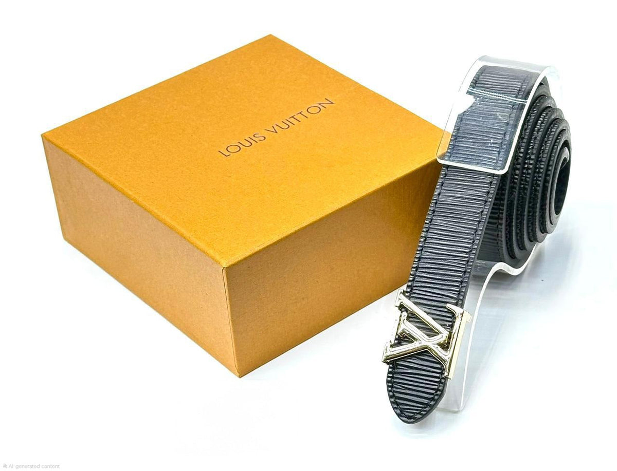 Louis Vuitton LV Cut-Out Epi Leather Belt (Gold Hardware)