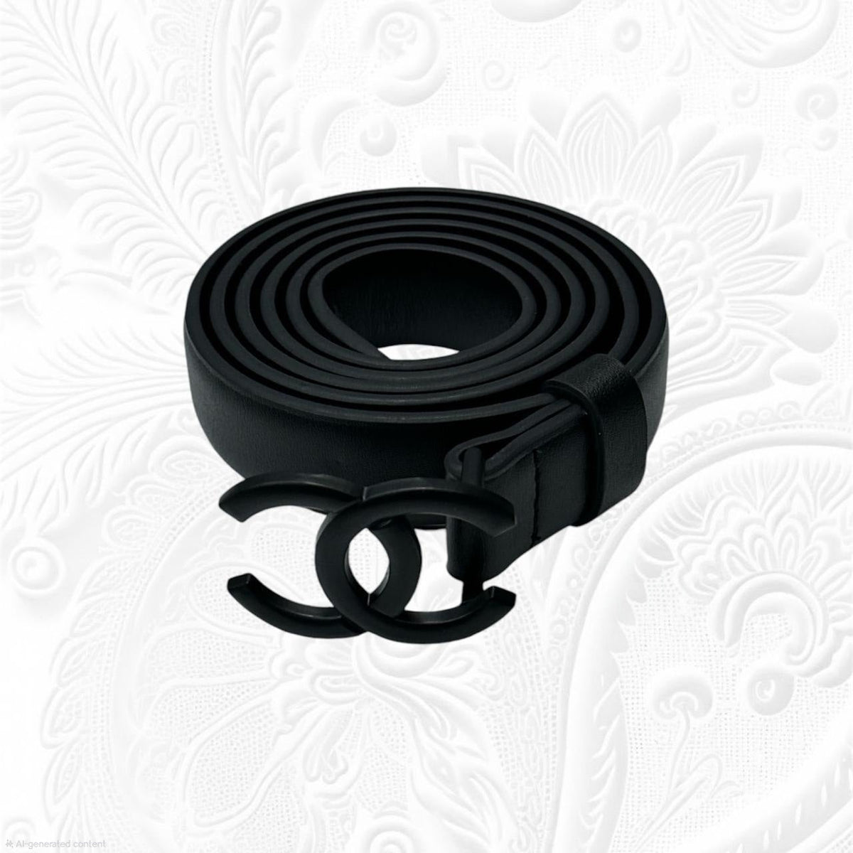 Chanel CC Minimalist Belt (Matte Black / So Black Hardware)