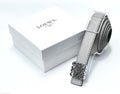 Loewe Anagram Buckle Leather Belt (Grey/Silver)