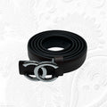 Chanel CC Classic Belt (Dark Brown / Silver Hardware)