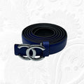 Chanel CC Classic Belt (Royal Blue / Silver Hardware)
