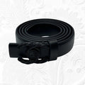 Chanel CC Filigree Belt (Matte Black / So Black Hardware)