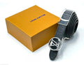 Louis Vuitton LV Circle Epi Leather Belt (Silver Hardware)