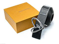 Louis Vuitton LV Heart Grained Leather Belt (Silver Hardware)