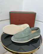 Loro Piana Summer Walk Loafers (Mentha/Light Green)