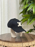Celine Triomphe Baseball Cap (Black/Cream)