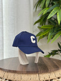Celine Initial "C" Baseball Cap (Royal Blue/Cream)