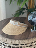 Christian Dior D-Natural Visor (Straw/Beige)