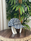 Christian Dior D-Oblique Baseball Cap (Blue/Cream)