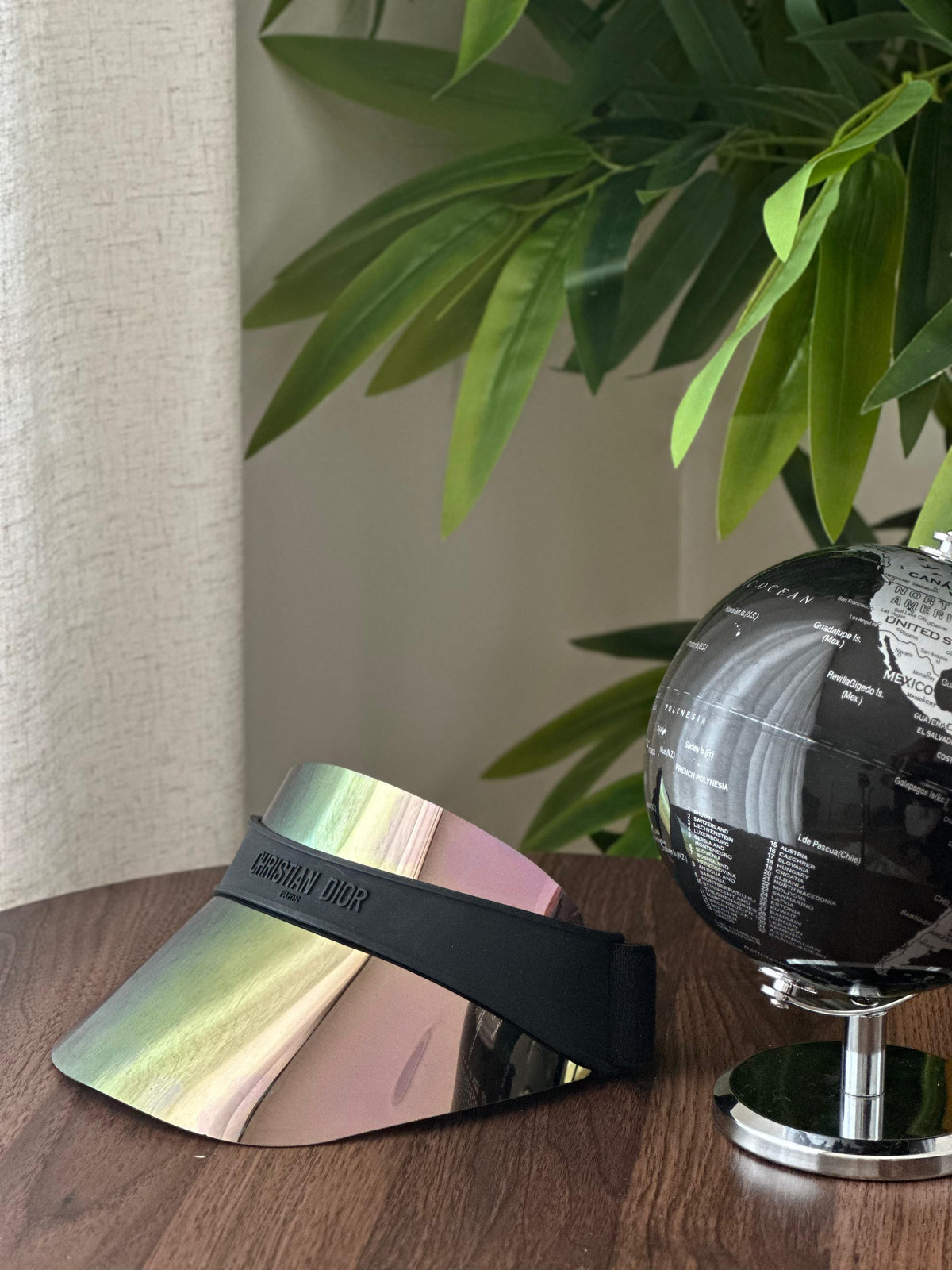 Christian Dior Club V1U Visor (Multicolor Pink/Green Mirror)