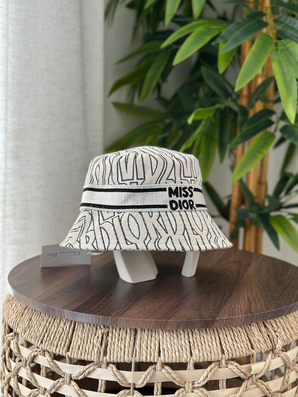 Dior Miss Dior Bucket Hat (Beige & Black)