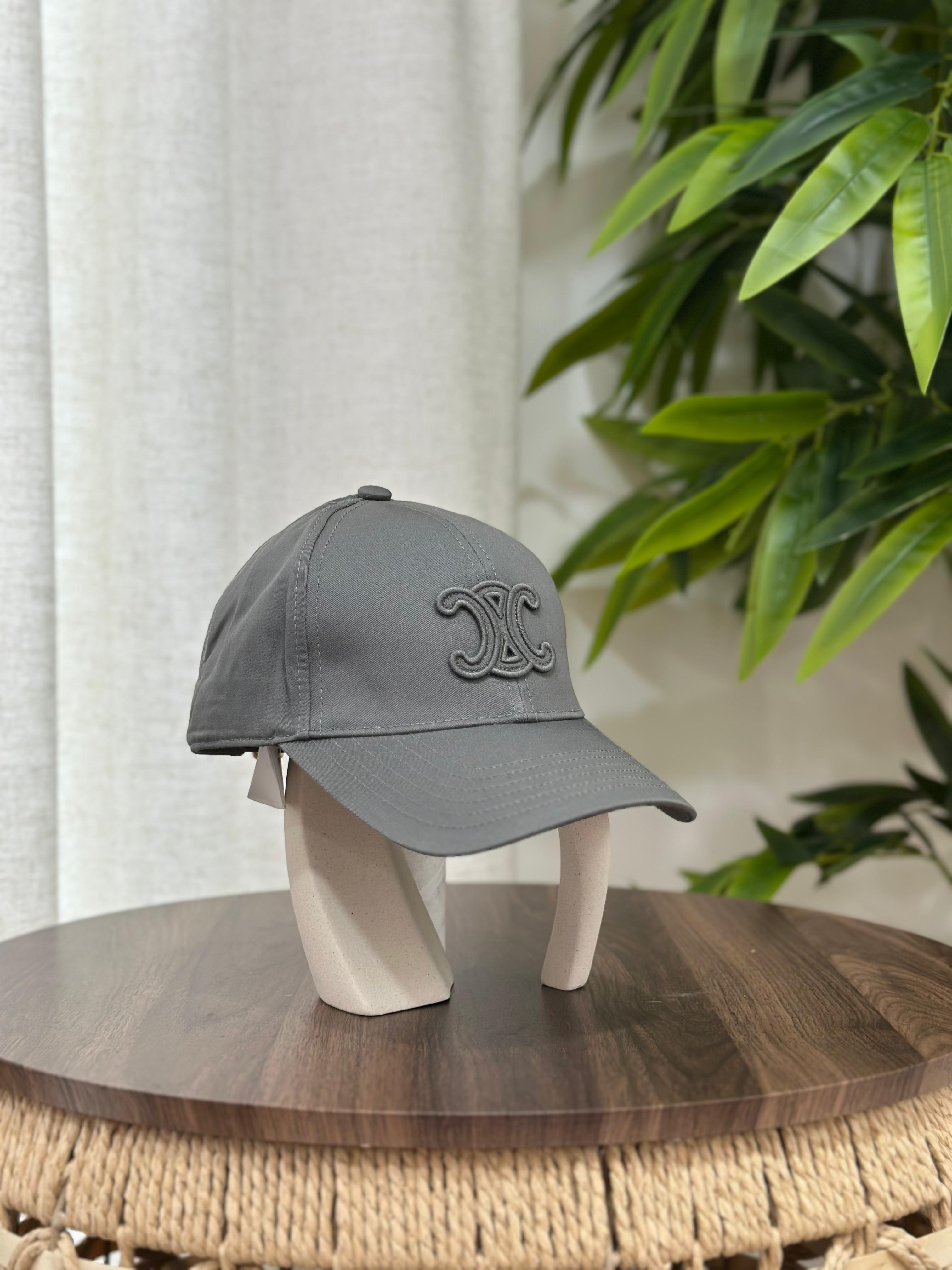 Celine Triomphe Baseball Cap (Grey)