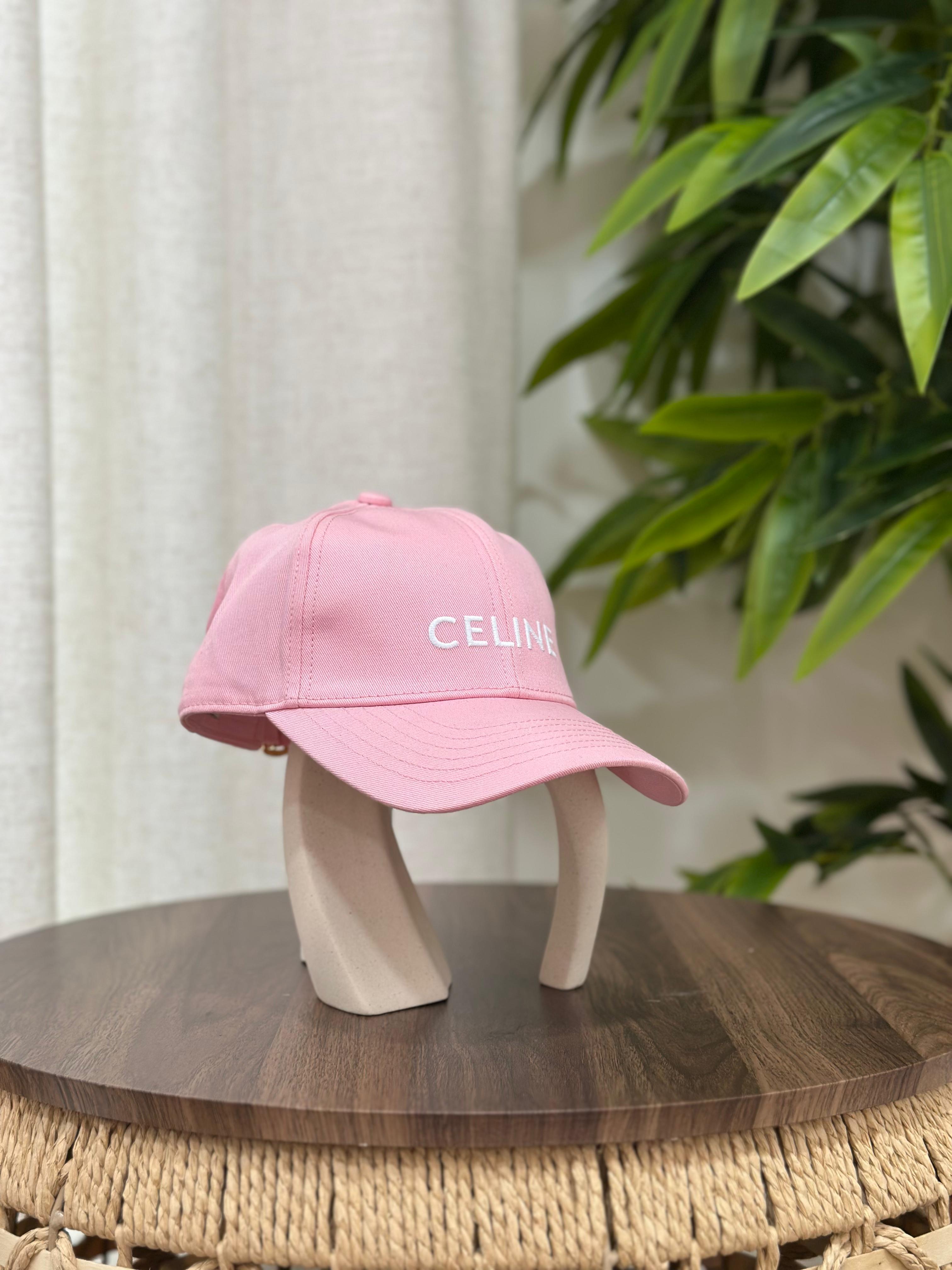 Celine Logo Baseball Cap (Pink)