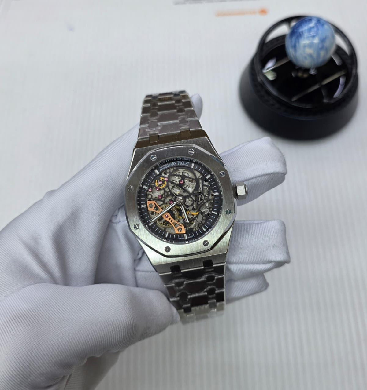Audemars Piguet Royal Oak Double Balance Wheel Openworked (Stainless Steel/Slate Grey)