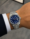 Rolex Datejust Fluted Bezel (Stainless Steel & Bright Blue Dial)