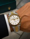 Rolex Datejust 41 Two-Tone Yellow Gold/Oystersteel (White Mother-of-Pearl Dial)