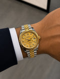 Rolex Datejust 36 Two-Tone Yellow Gold/Oystersteel (Golden Palm Motif Dial with Diamonds)
