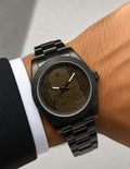 Custom Rolex Oyster Perpetual "Mecca / Kaaba Door" Edition (Matte Black / Engraved Gold Dial)