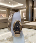 Bulgari Serpenti Tubogas (Rose Gold / Black Dial)