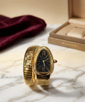 Bvlgari Serpenti Tubogas (Yellow Gold / Black Dial)