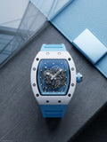 Richard Mille RM 055 Bubba Watson (White Ceramic / Light Blue Strap)
