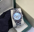 Rolex Cosmograph Daytona (Platinum / Ice Blue Dial / Chestnut Brown Bezel)