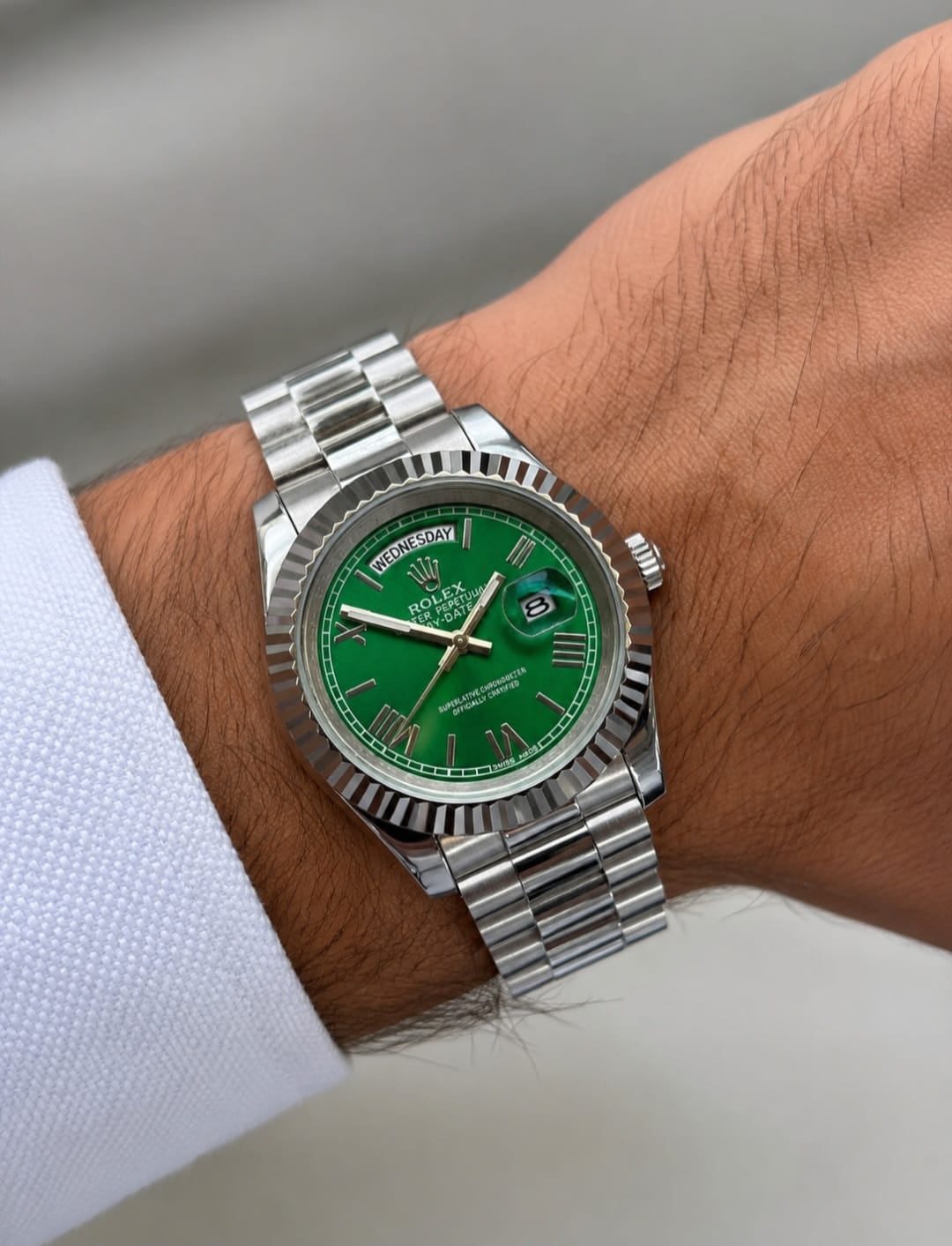 Rolex Day-Date 40 (Mint Green / Olive Dial)