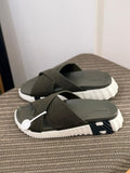 Hermès Electro Sandal (Kaki / Blanc)