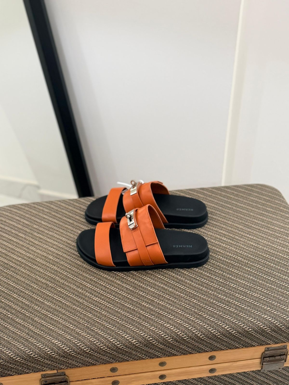Hermès Empire Sandal (Orange Poppy / Feu)
