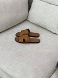 Hermès Izmir Sandal (Gold / Tan)