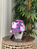 Louis Vuitton Monogram Escale Bucket Hat (Pink / Purple / Blue Tie-Dye)