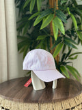 Loro Piana Seersucker Baseball Cap (Pink/White Stripe)