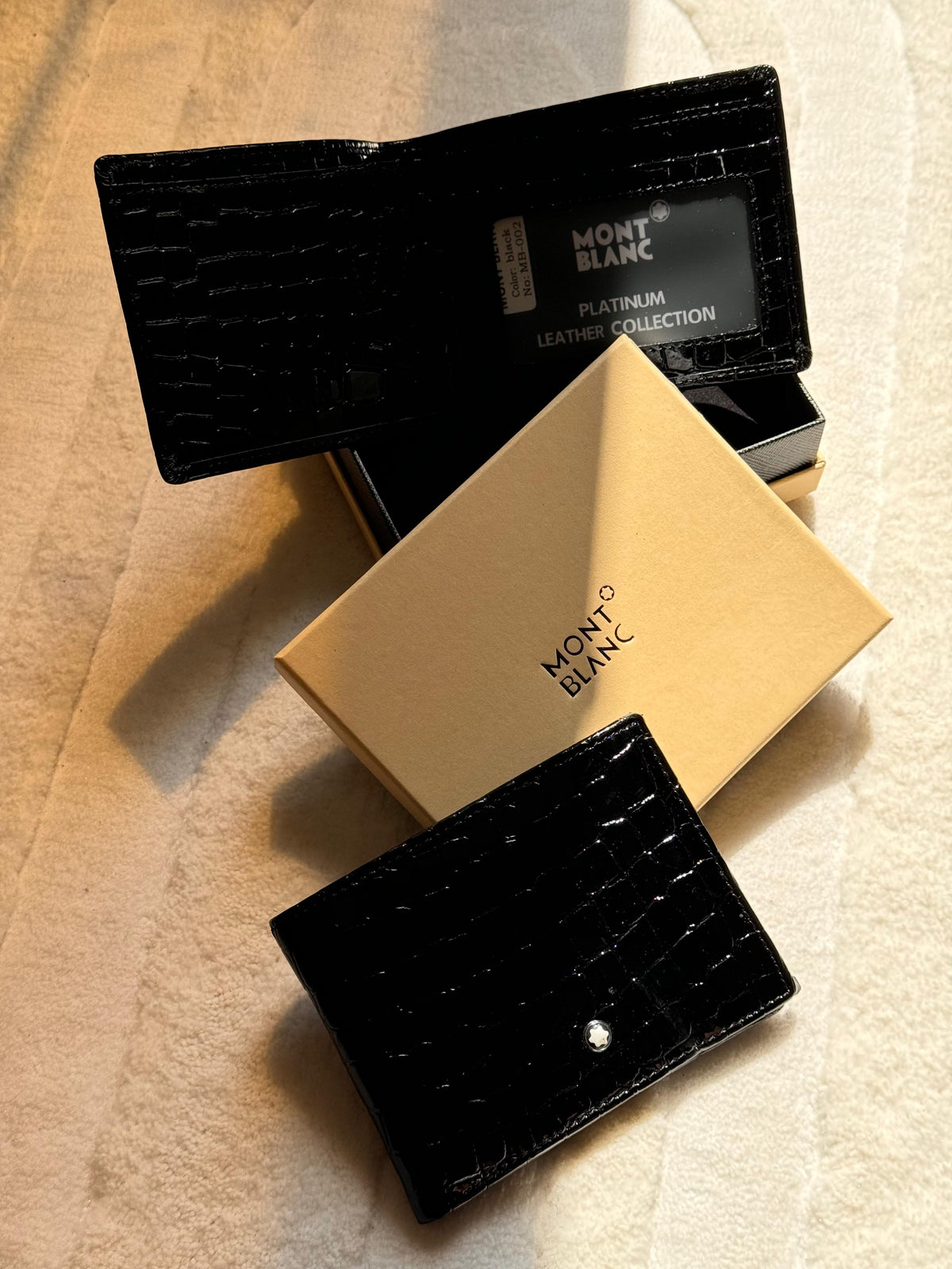 Montblanc Meisterstück Selection Croco-Embossed Bifold Wallet (Black)