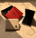 Ferrari Smooth Leather Bi-Fold Wallet (White / Off-White)