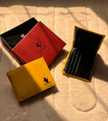 Ferrari Smooth Leather Bi-Fold Wallet (Yellow / Giallo Modena)