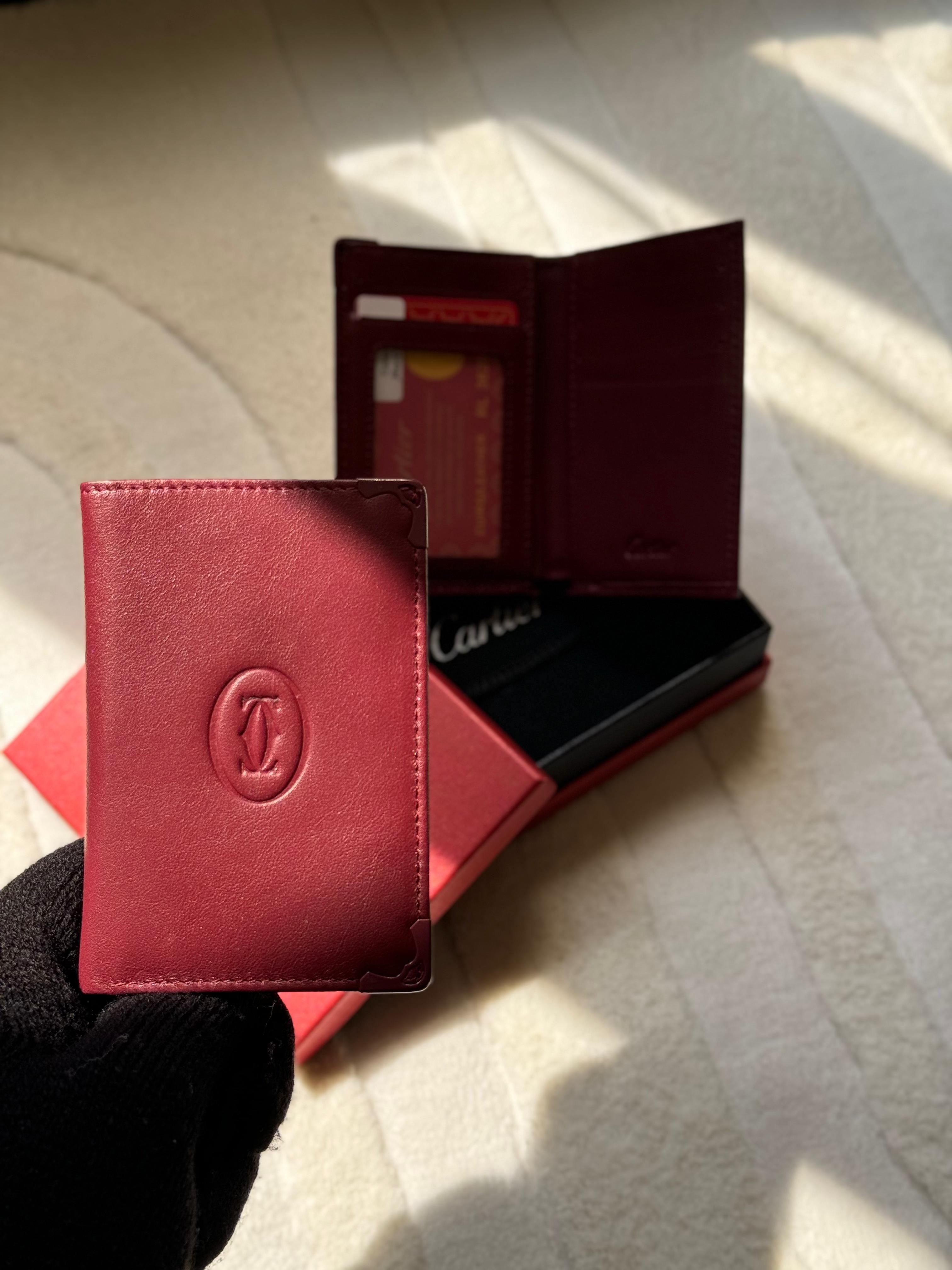 Cartier Must de Cartier Pocket Organizer (Burgundy / Bordeaux)