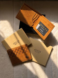 Gucci Marmont GG Dollar Calf Leather Bifold Wallet (Earth Yellow / Tan)