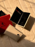 Ferrari Smooth Leather Pocket Organizer (White / Off-White)