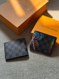 Louis Vuitton Multiple Wallet (Damier Cobalt Regatta Jungle / Monkey & Palm Tree)