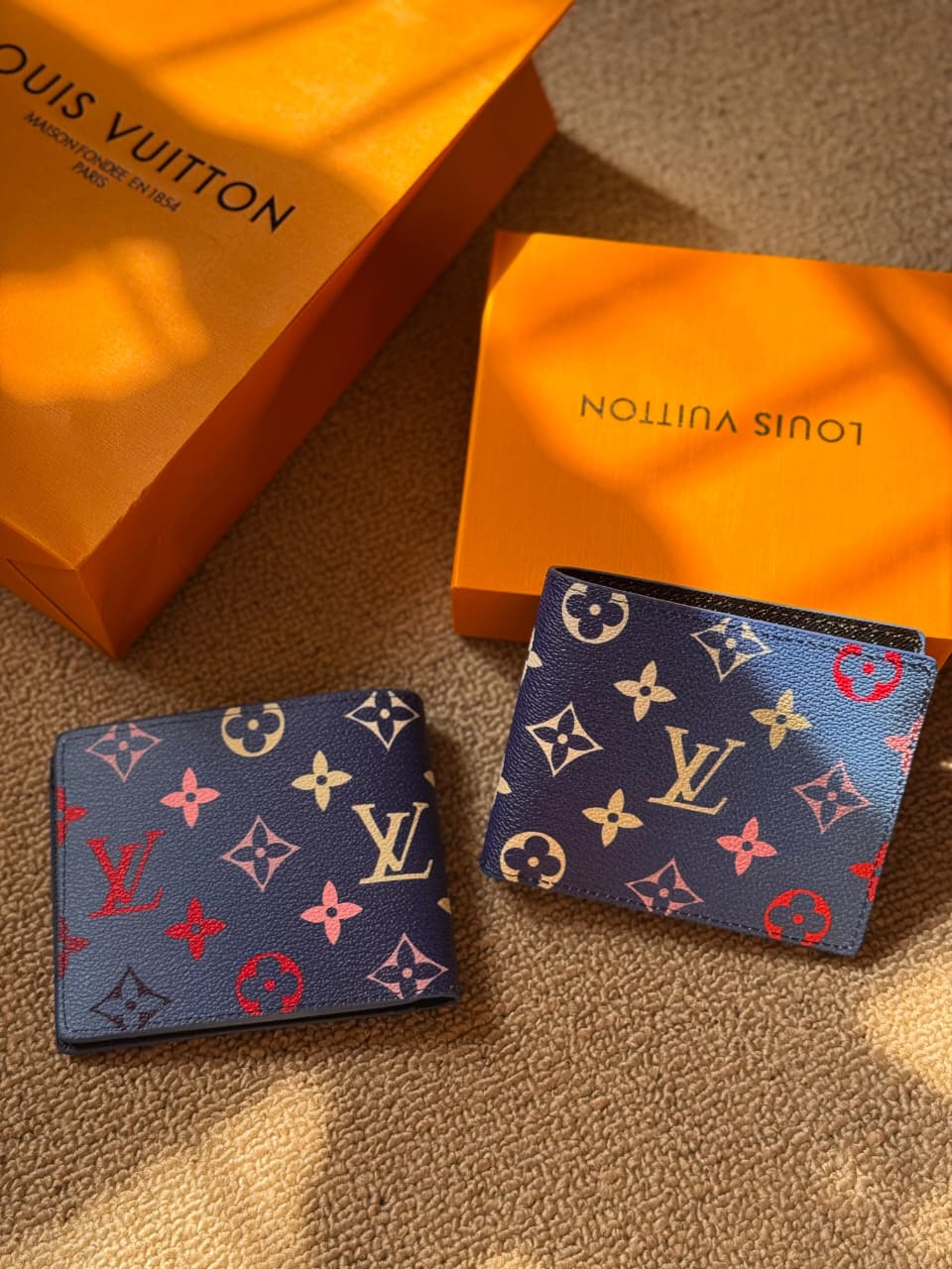 Louis Vuitton Multiple Wallet Monogram Ink (Navy Blue/Multicolor)