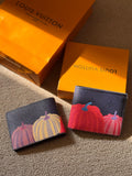 Louis Vuitton x Yayoi Kusama Multiple Wallet Monogram Eclipse Pumpkin (Black/Multicolor)