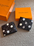 Louis Vuitton x Yayoi Kusama Multiple Wallet Monogram Eclipse Painted Dots (Black/Grey/White)