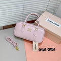 Miu Miu Arcadie Patent Leather Bag (Alabaster Pink)
