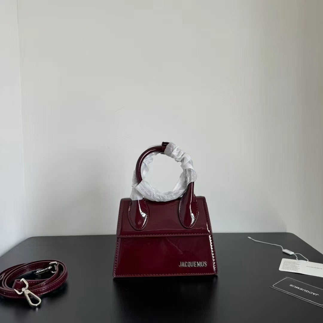 Jacquemus Le Chiquito Noeud (Burgundy / Dark Red)