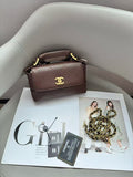 Chanel Trendy CC Top Handle Bag (Dark Brown)