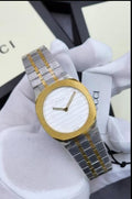 Gucci 25H Brushed Bezel (Two-Tone Gold & Silver)
