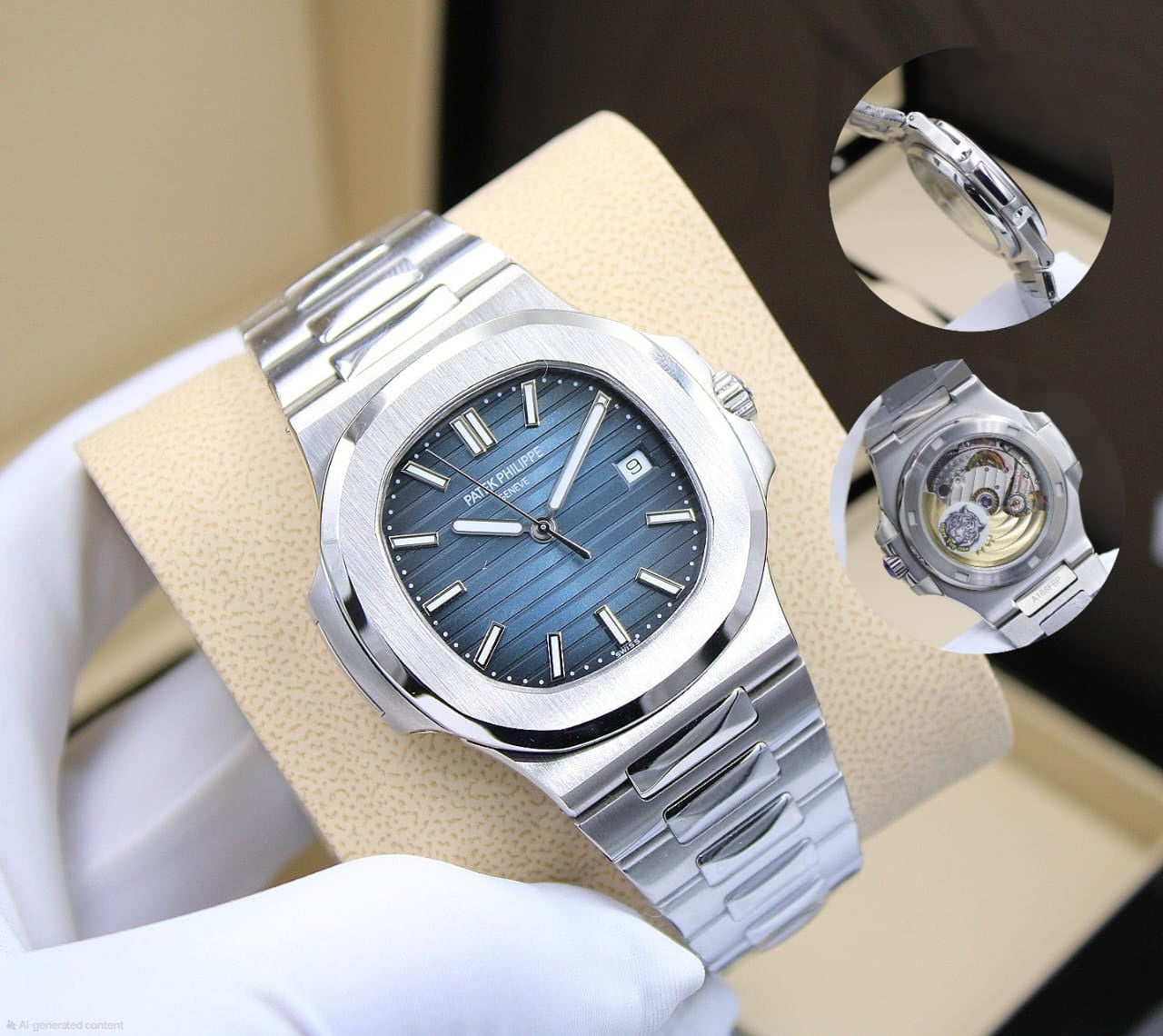 Patek Philippe Nautilus (Stainless Steel / Blue Dial)