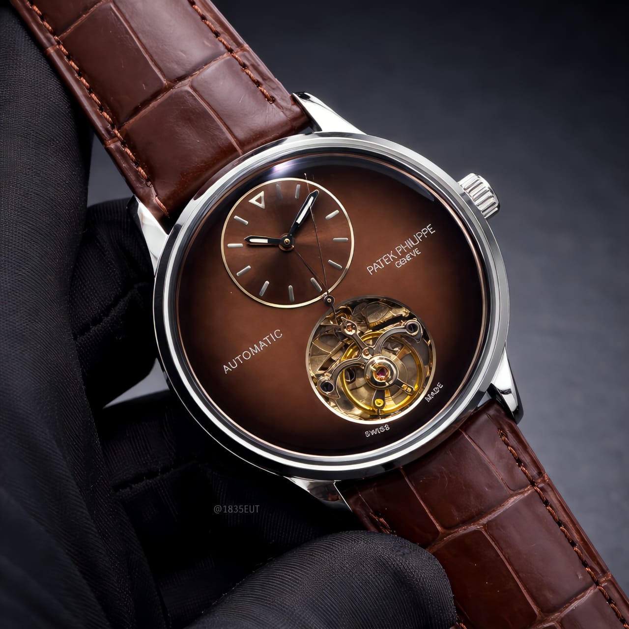Patek Philippe Complications Regulator Tourbillon (Brown Dial / Brown Strap)